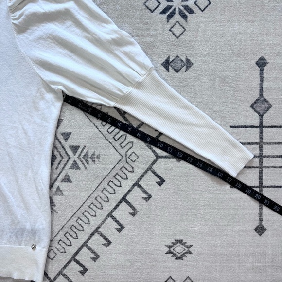 Ted Baker London Ivory Aidabel Puff Sleeve Turtleneck Sweater Size 14 - Picture 13 of 16